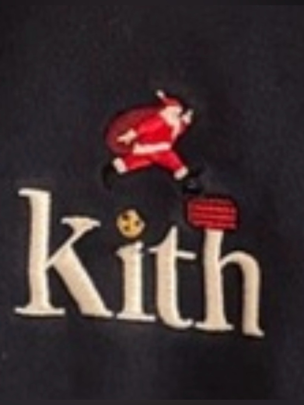 Kith Kids Navy Christmas Hoodie - Picture 3 of 3